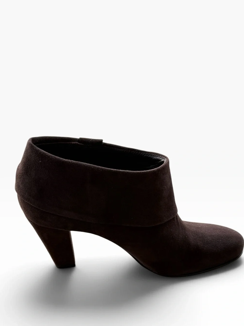 Kate Spade Dark Brown Suede Ankle Booties with Bow Detail Sz 6.5